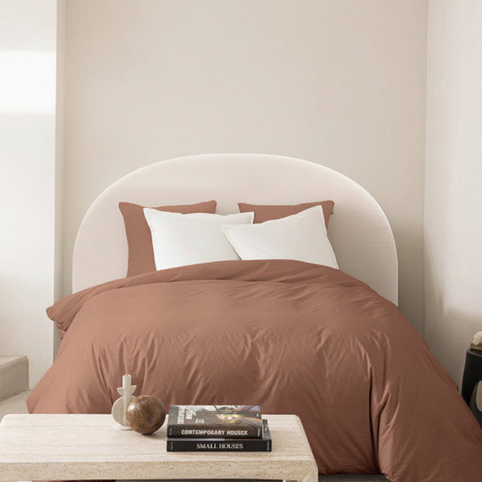 Tête de lit tissu chenille demi-lune Noussa
