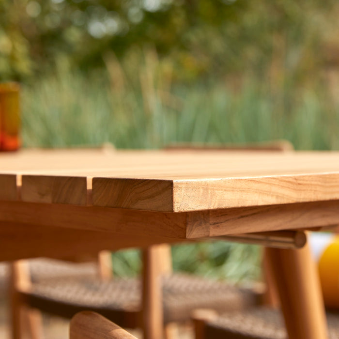 Table de jardin extensible teck massif Vadim
