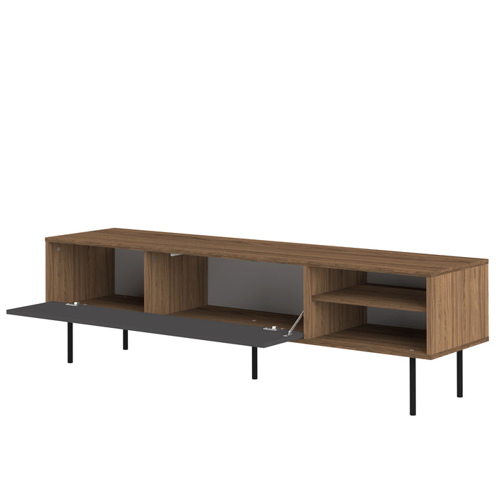Meuble TV noyer et bois Ampere