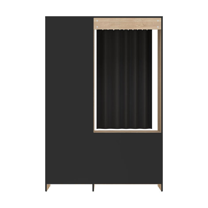 Armoire aggloméré revêtement chêne Jungo