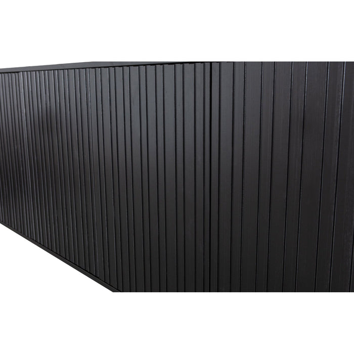 Buffet bois et métal noir Gravure