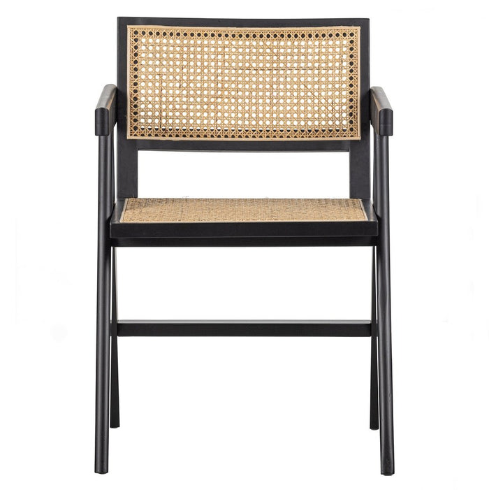 Chaise bois massif et fibres naturelles Gunn