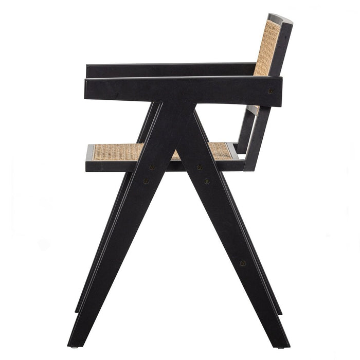 Chaise bois massif et fibres naturelles Gunn
