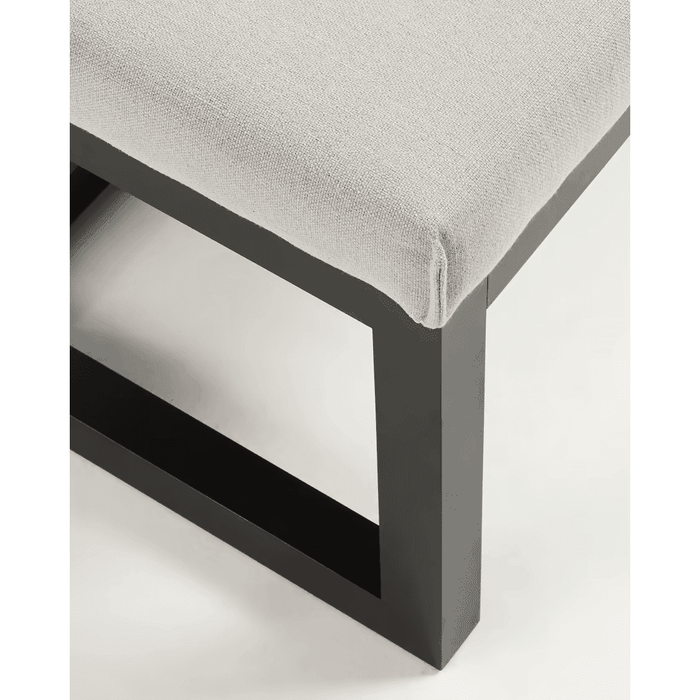 Banc tissu et métal Calaf