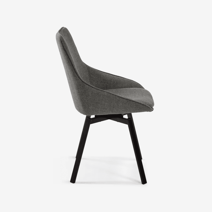 Chaise de bureau tissu et métal Estapona