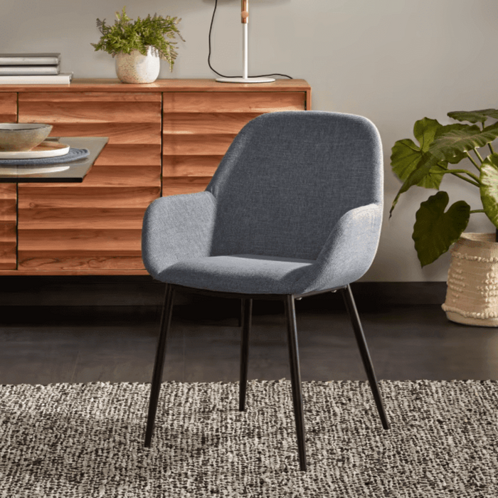Chaise tissu et métal Valladolid