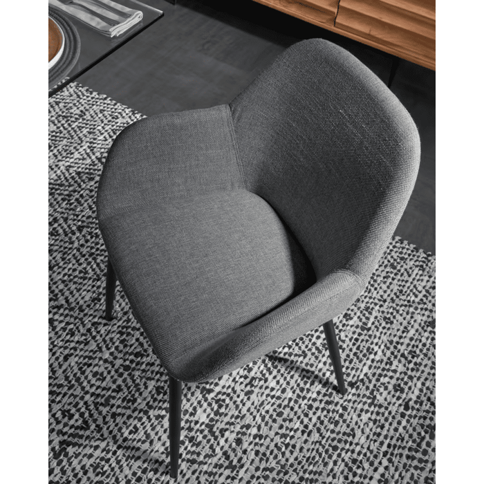 Chaise tissu et métal Valladolid