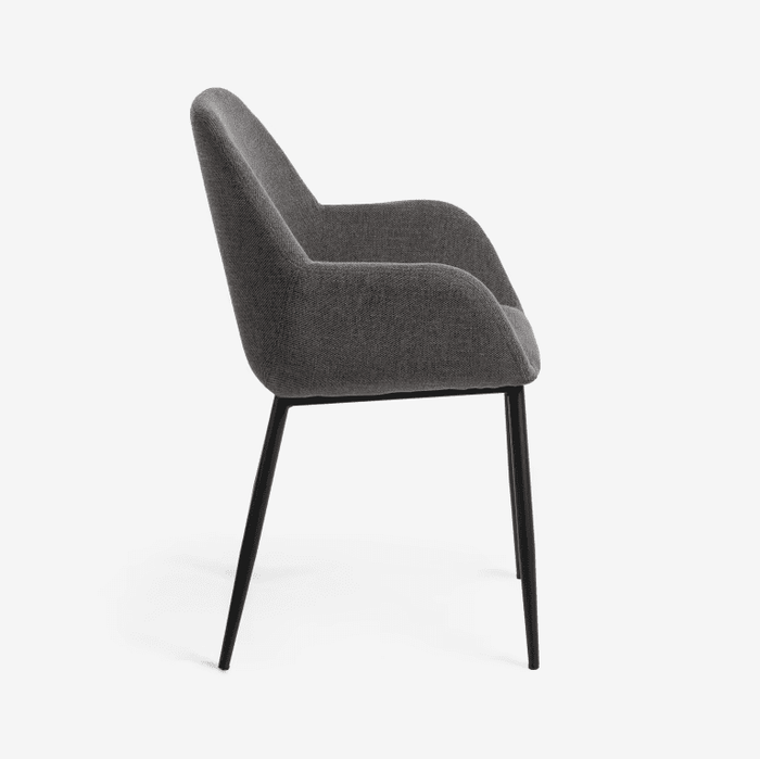 Chaise tissu et métal Valladolid