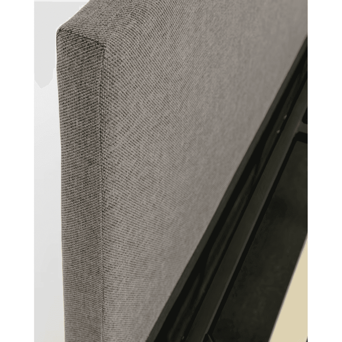Lit coffre tissu et bois Beja