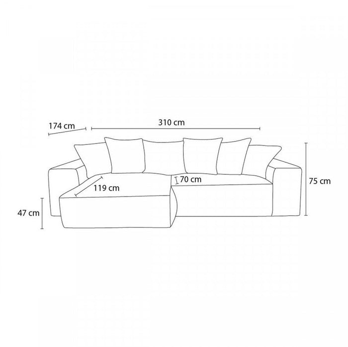 Voltaire corner sofa - Bobochic