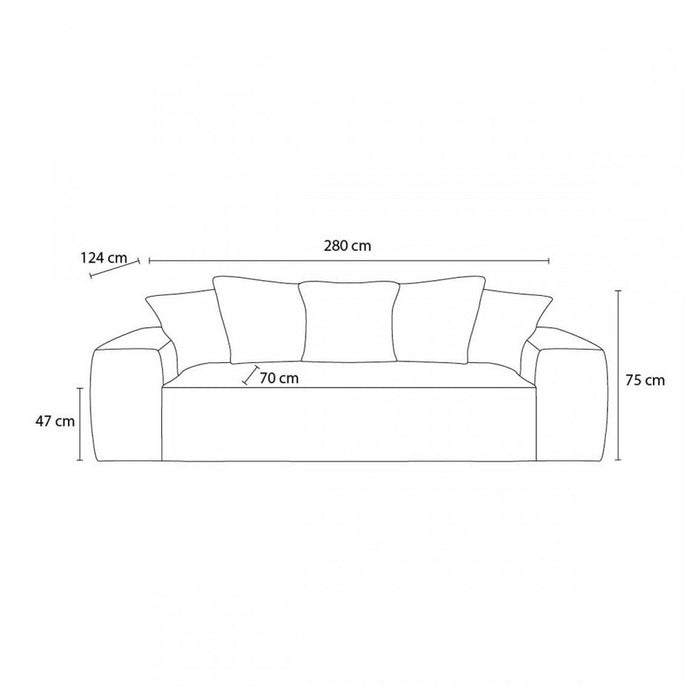 Voltaire 3-seater sofa - Bobochic