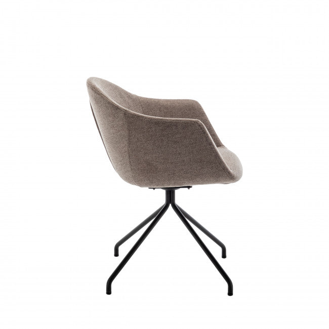 Chaise de bureau tissu et métal Kooij