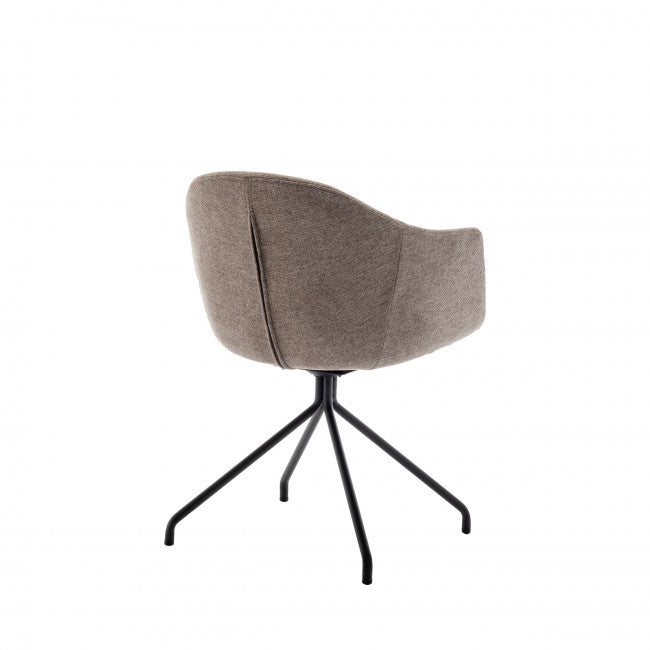 Chaise de bureau tissu et métal Kooij