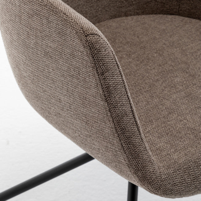 Chaise de bureau tissu et métal Kooij