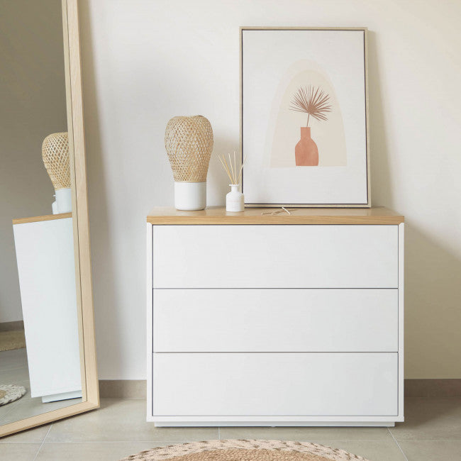 Commode 3 tiroirs medium et contreplaqué Tarragona