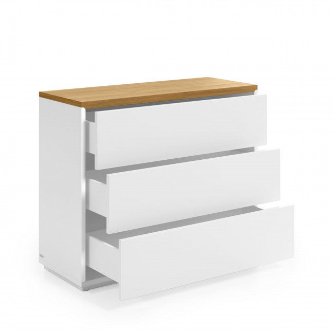 Commode 3 tiroirs medium et contreplaqué Tarragona