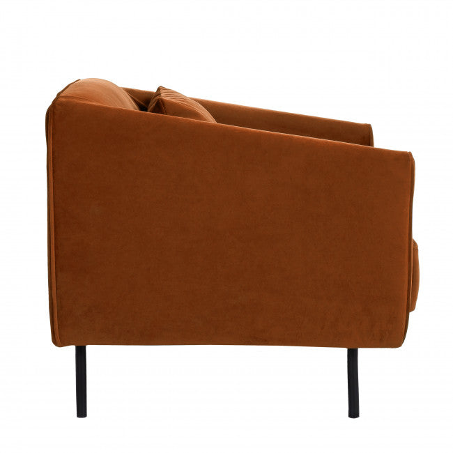 Fauteuil velours pieds métal Winsen