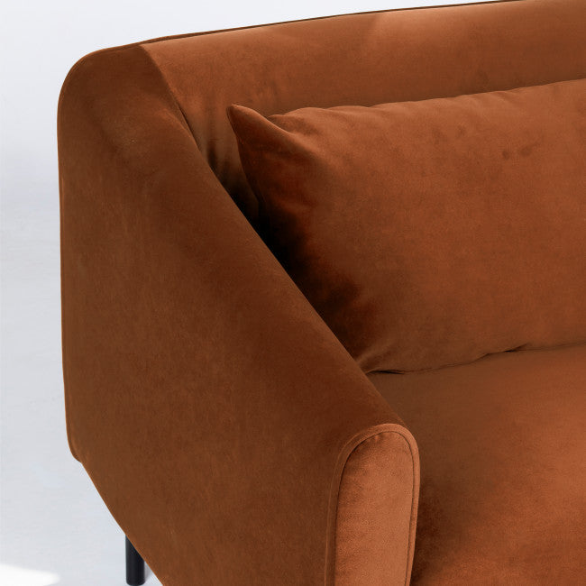 Fauteuil velours pieds métal Winsen