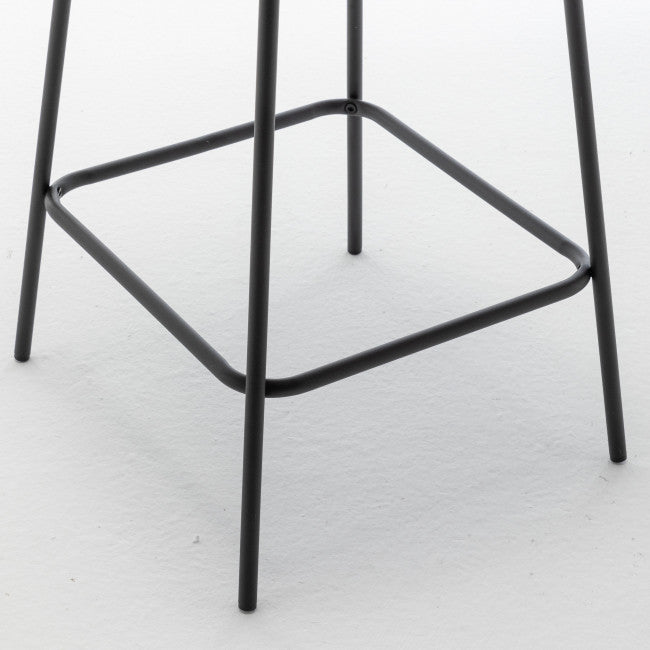 Tabouret tissu et métal Vander beige