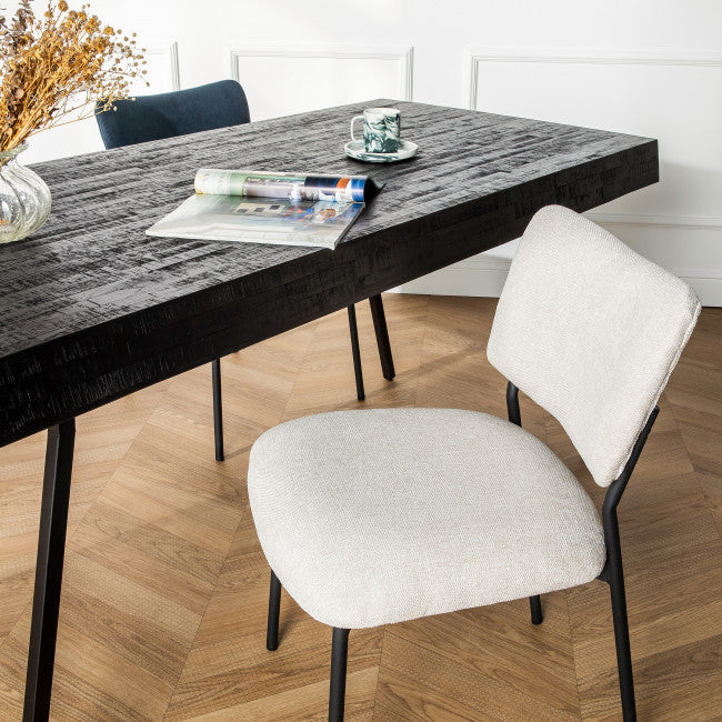 Chaise tissu et métal Vander
