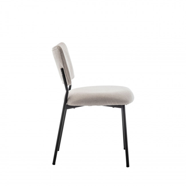 Chaise tissu et métal Vander