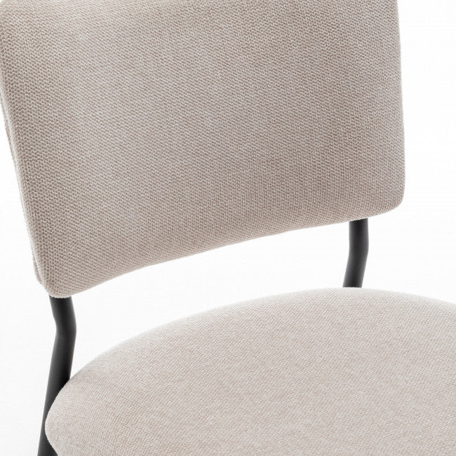 Chaise tissu et métal Vander