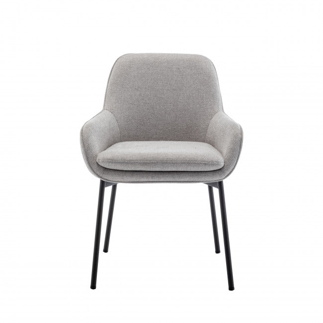 Chaise tissu et métal Haas