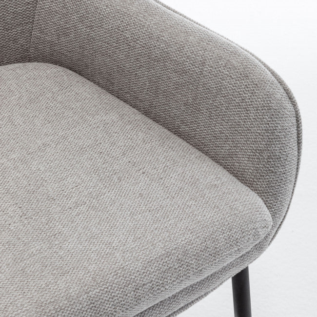 Chaise tissu et métal Haas