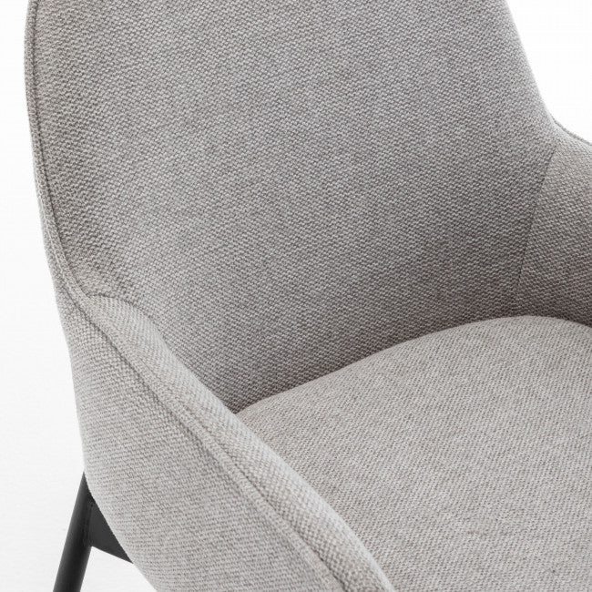 Chaise tissu et métal Haas
