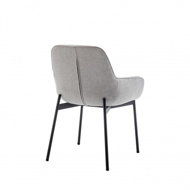 Chaise tissu et métal Haas