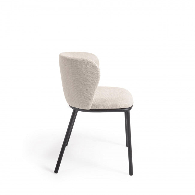Chaise chenille et métal Avena