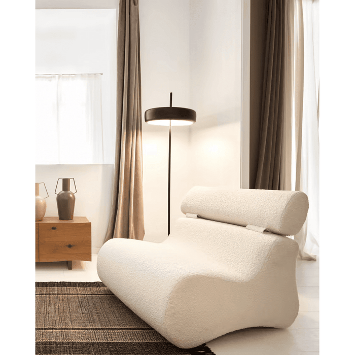 Fauteuil Club tissu bouclette