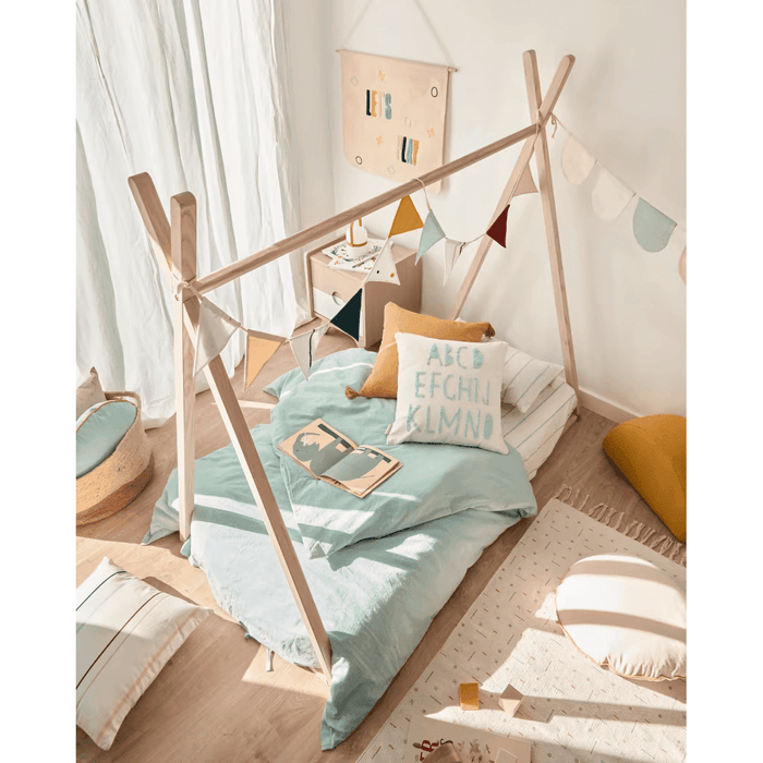 Lit tipi enfants hêtre massif