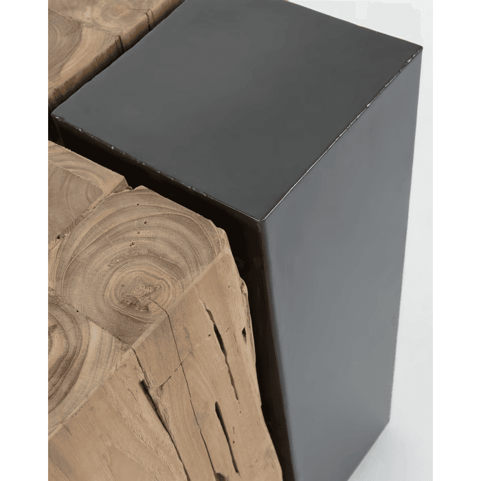 Table d'appoint teck massif Porto