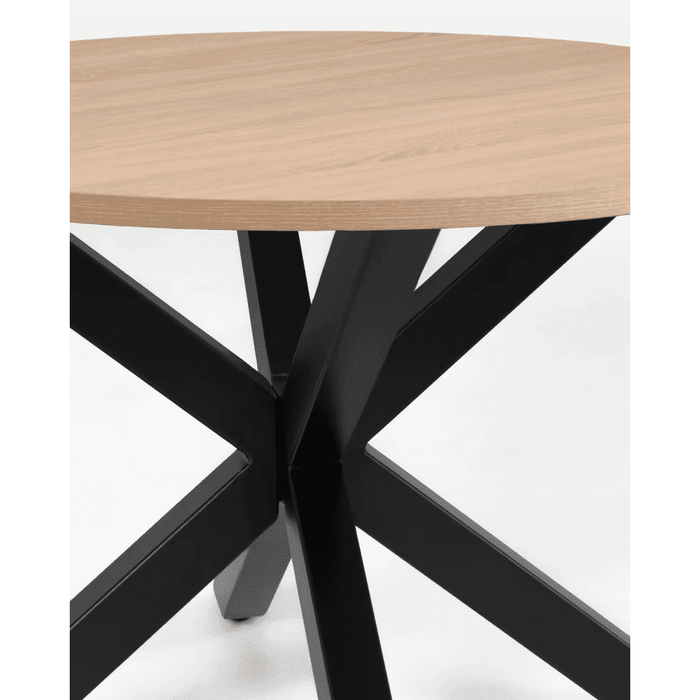 Table ronde mélamine et acier Jasper