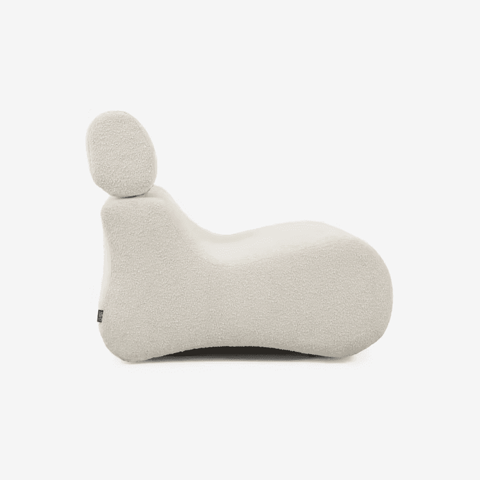 Fauteuil Club tissu bouclette