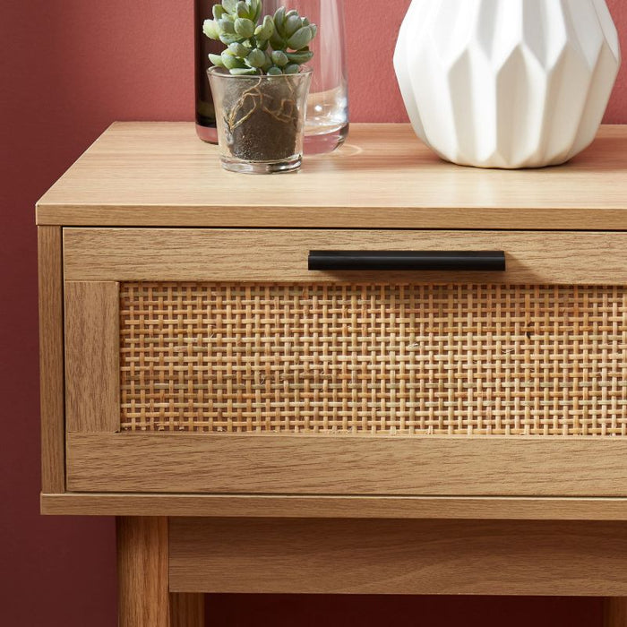 Table de chevet MDF eucalyptus Riola