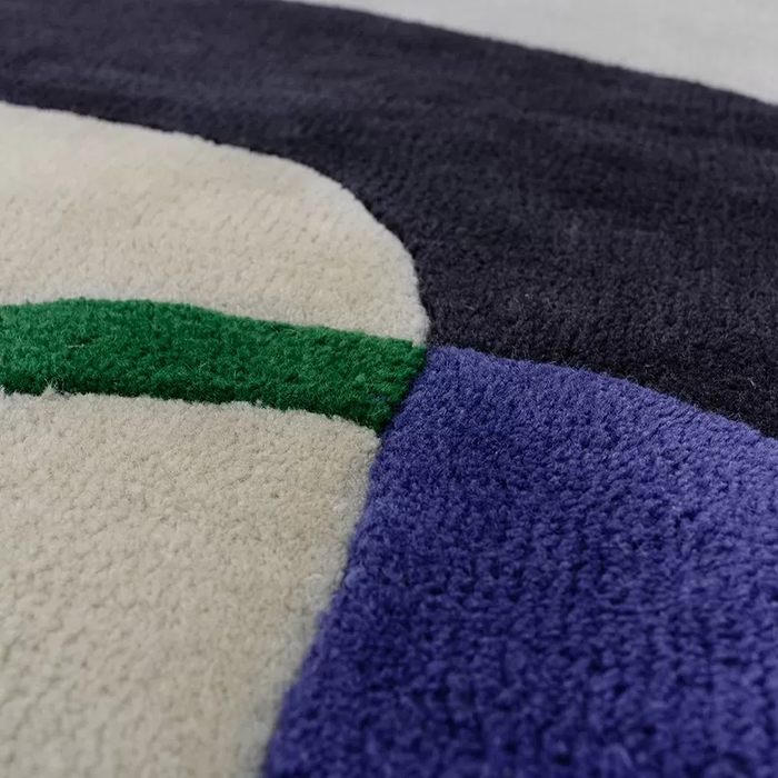 Tapis Inclusion Bleu Outremer
