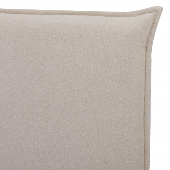 Tête de lit coton et lin beige Macbeth